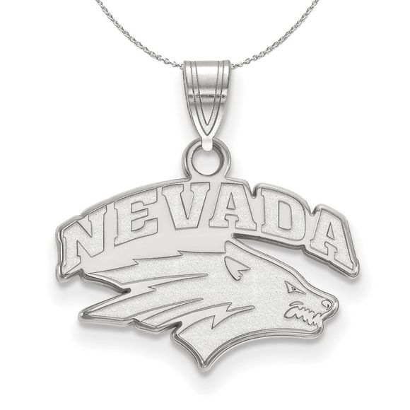 Sterling Silver U of Nevada Small Pendant Necklace - 16 Inch - Picture 1 of 7